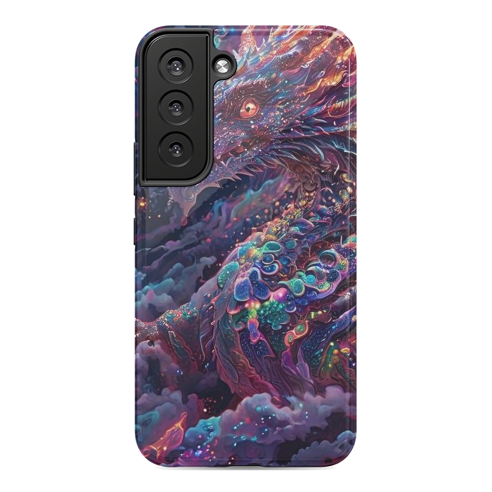 Galaxy S22 StrongFit Iridescent Mythical Dragon by JohnnyVillas