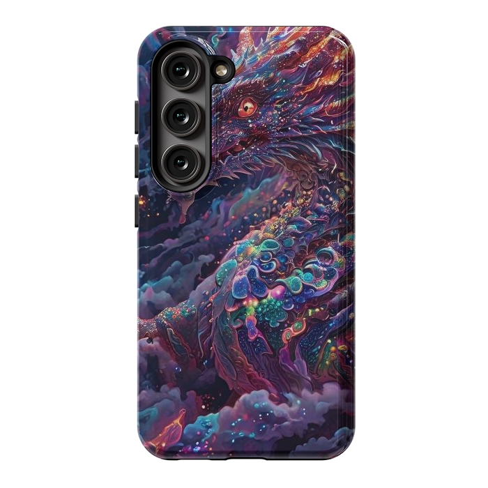 Galaxy S23 StrongFit Iridescent Mythical Dragon by JohnnyVillas