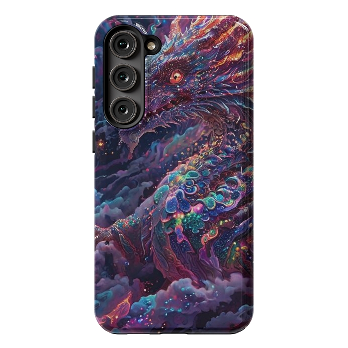 Galaxy S23 Plus StrongFit Iridescent Mythical Dragon by JohnnyVillas