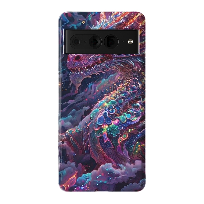 Pixel 7 Pro StrongFit Iridescent Mythical Dragon by JohnnyVillas