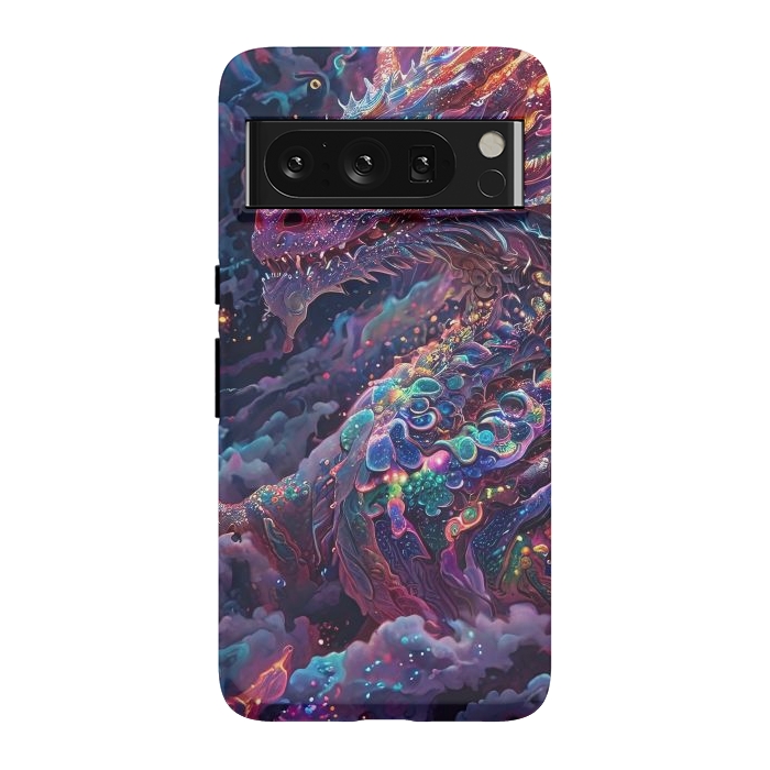 Pixel 8 Pro StrongFit Iridescent Mythical Dragon by JohnnyVillas