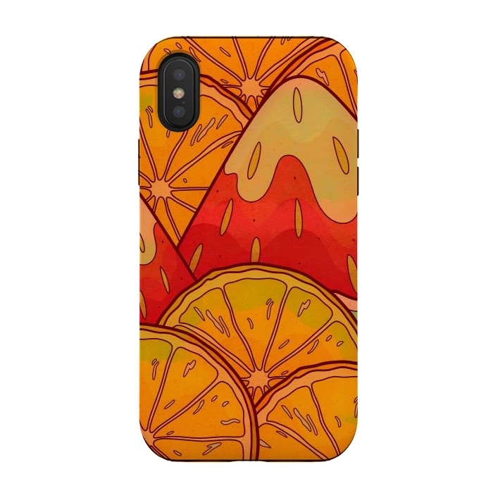 iPhone Xs / X StrongFit Fruits of summer by Steve Wade (Swade)