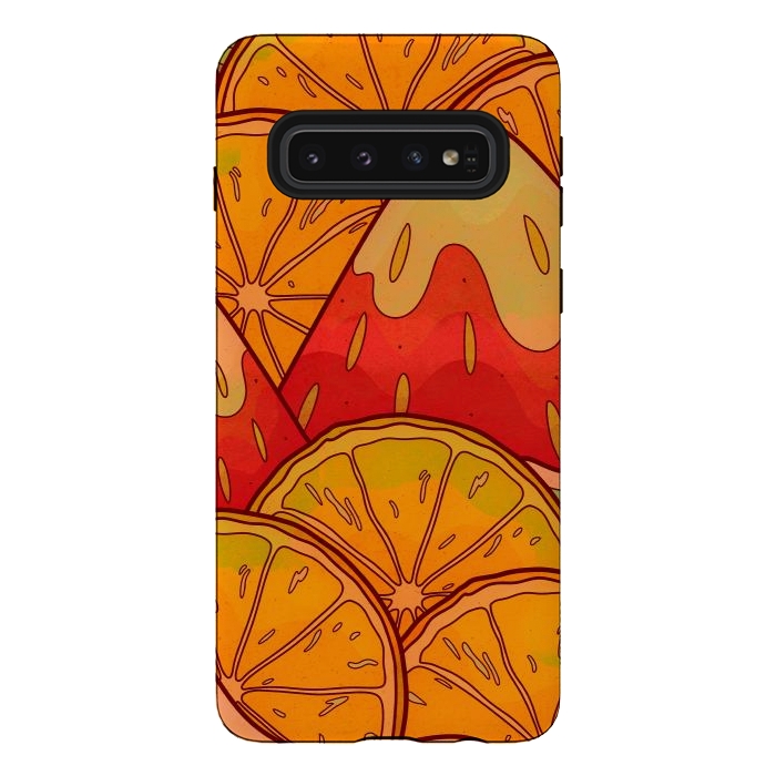 Galaxy S10 StrongFit Fruits of summer by Steve Wade (Swade)