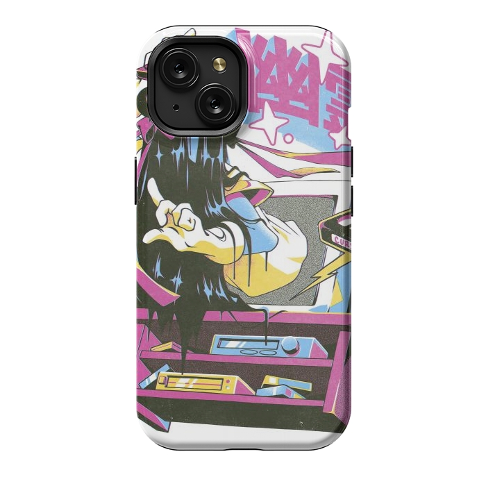 iPhone 15 StrongFit Anime Tape by Ilustrata