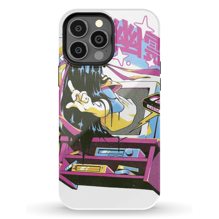 iPhone 13 Pro Max StrongFit Anime Tape by Ilustrata