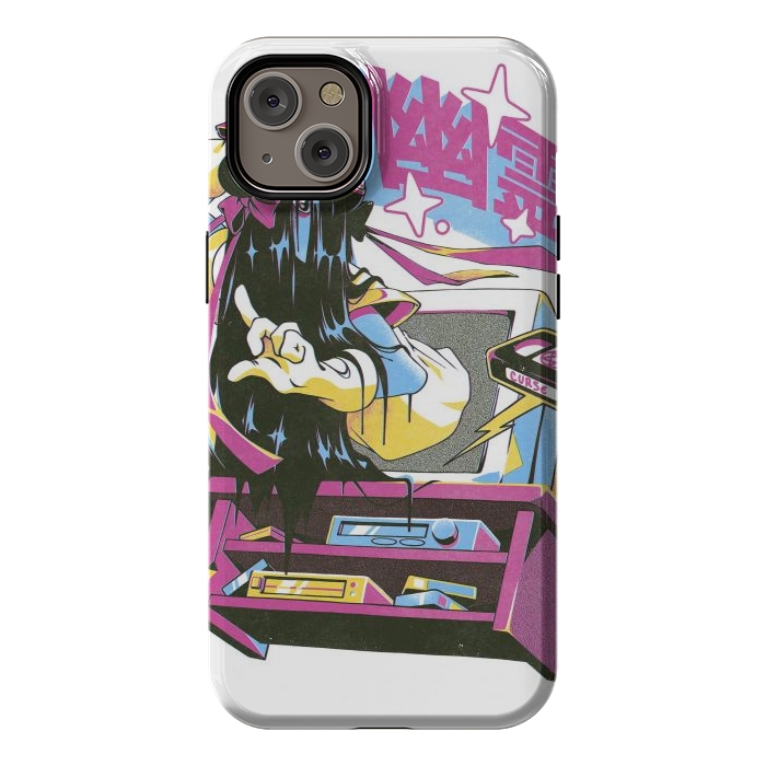 iPhone 14 Plus StrongFit Anime Tape by Ilustrata