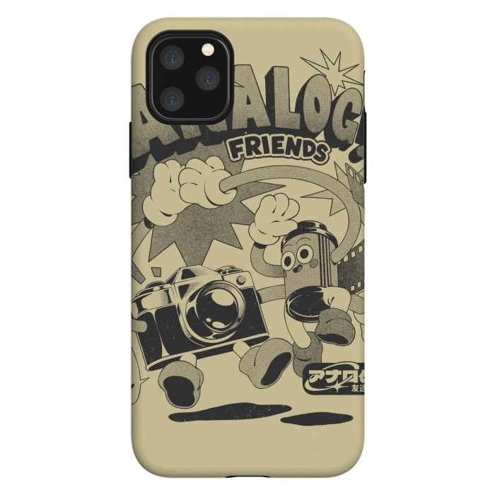 iPhone 11 Pro Max StrongFit Analog Friends by Ilustrata