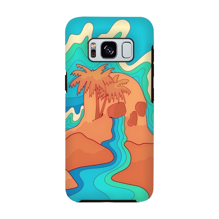 Galaxy S8 StrongFit Sea skull by Steve Wade (Swade)