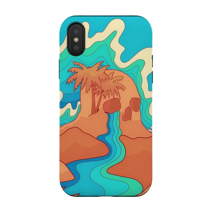 iPhone Xs / X StrongFit Sea skull by Steve Wade (Swade)