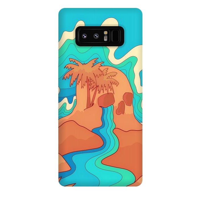 Galaxy Note 8 StrongFit Sea skull by Steve Wade (Swade)