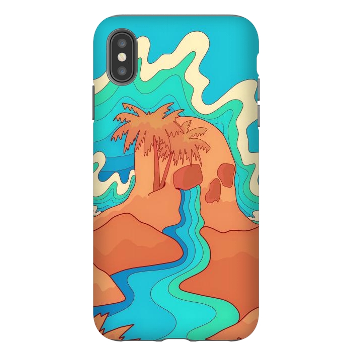 iPhone Xs Max StrongFit Sea skull by Steve Wade (Swade)