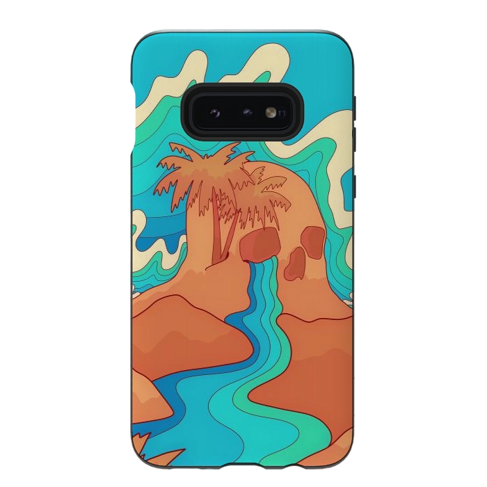 Galaxy S10e StrongFit Sea skull by Steve Wade (Swade)