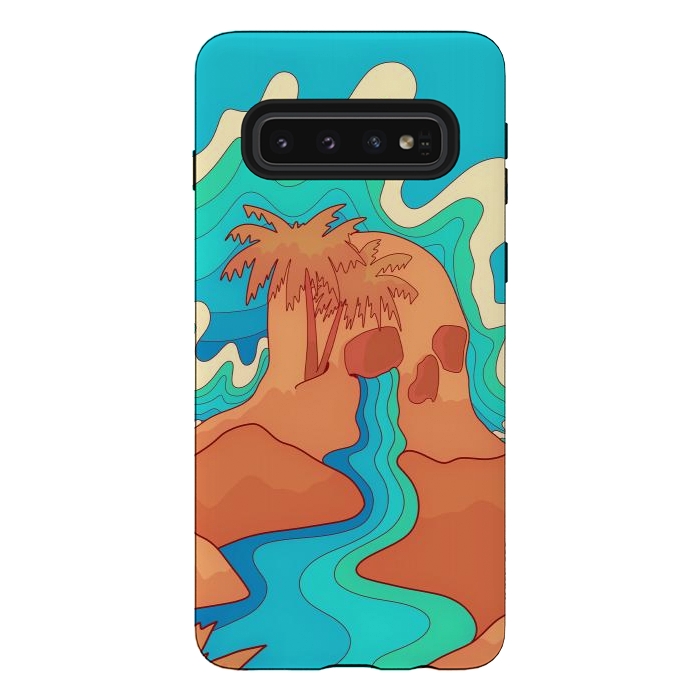 Galaxy S10 StrongFit Sea skull by Steve Wade (Swade)