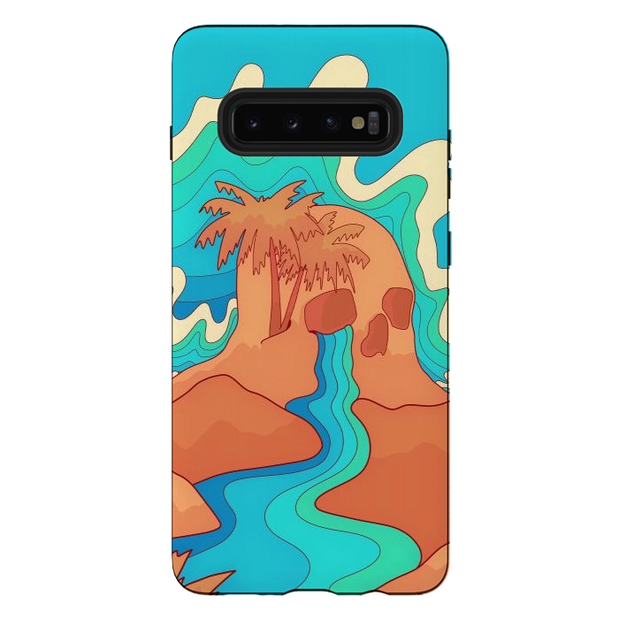 Galaxy S10 plus StrongFit Sea skull by Steve Wade (Swade)