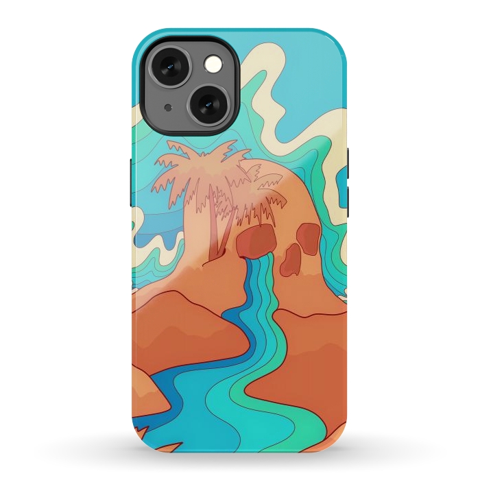 iPhone 13 StrongFit Sea skull by Steve Wade (Swade)