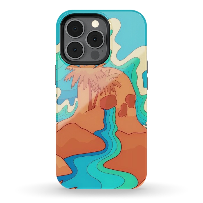 iPhone 13 pro StrongFit Sea skull by Steve Wade (Swade)