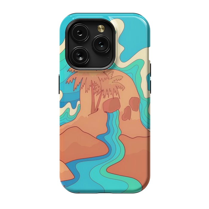 iPhone 15 Pro StrongFit Sea skull by Steve Wade (Swade)