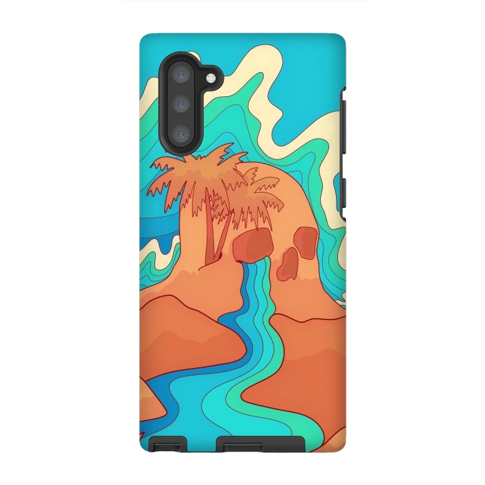 Galaxy Note 10 StrongFit Sea skull by Steve Wade (Swade)