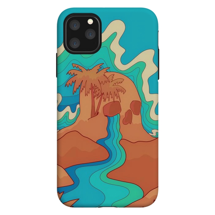 iPhone 11 Pro Max StrongFit Sea skull by Steve Wade (Swade)