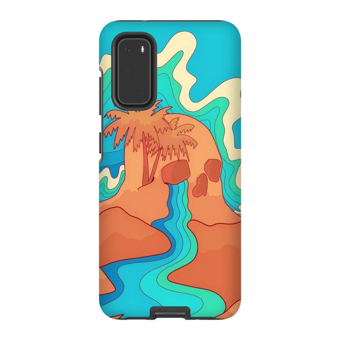 Galaxy S20 StrongFit Sea skull by Steve Wade (Swade)