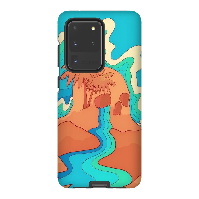 Galaxy S20 Ultra StrongFit Sea skull by Steve Wade (Swade)