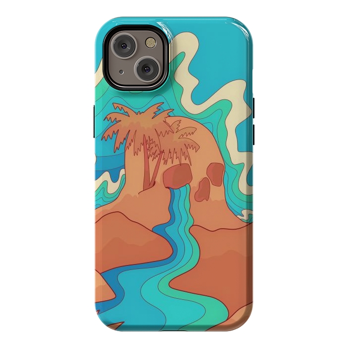 iPhone 14 Plus StrongFit Sea skull by Steve Wade (Swade)