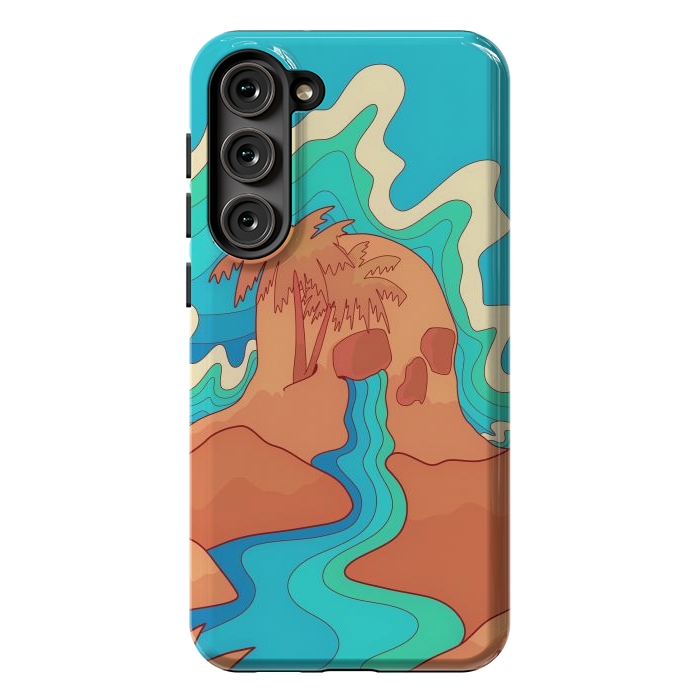 Galaxy S23 Plus StrongFit Sea skull by Steve Wade (Swade)