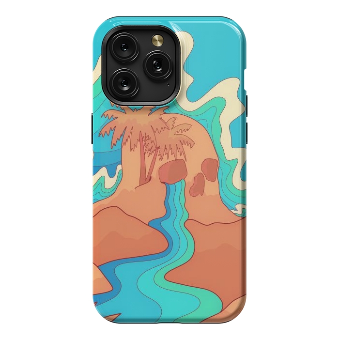 iPhone 15 Pro Max StrongFit Sea skull by Steve Wade (Swade)