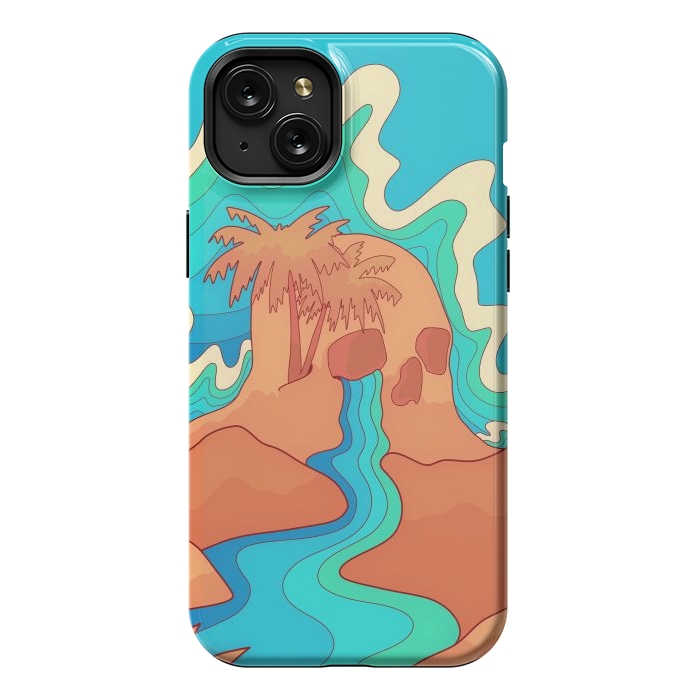 iPhone 15 Plus StrongFit Sea skull by Steve Wade (Swade)