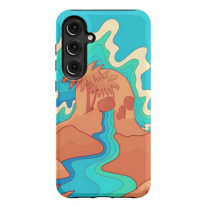 Galaxy S24 Plus StrongFit Sea skull by Steve Wade (Swade)