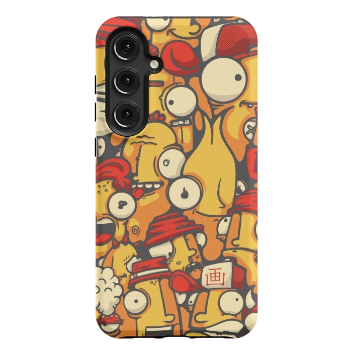 Galaxy S24 Plus StrongFit yellow cartoon characters by Manuvila