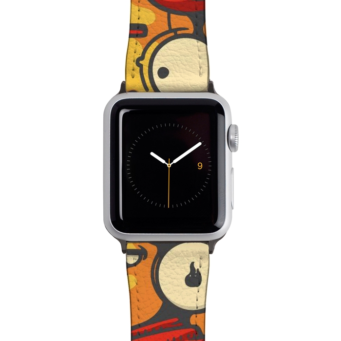 Watch 38mm / 40mm Strap PU leather yellow cartoon characters by Manuvila