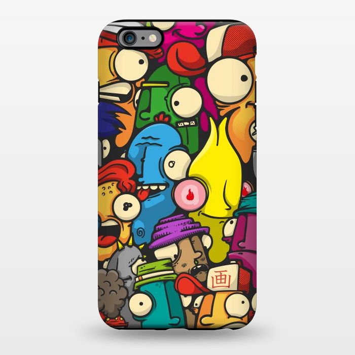 iPhone 6/6s plus StrongFit color cartoon characters by Manuvila