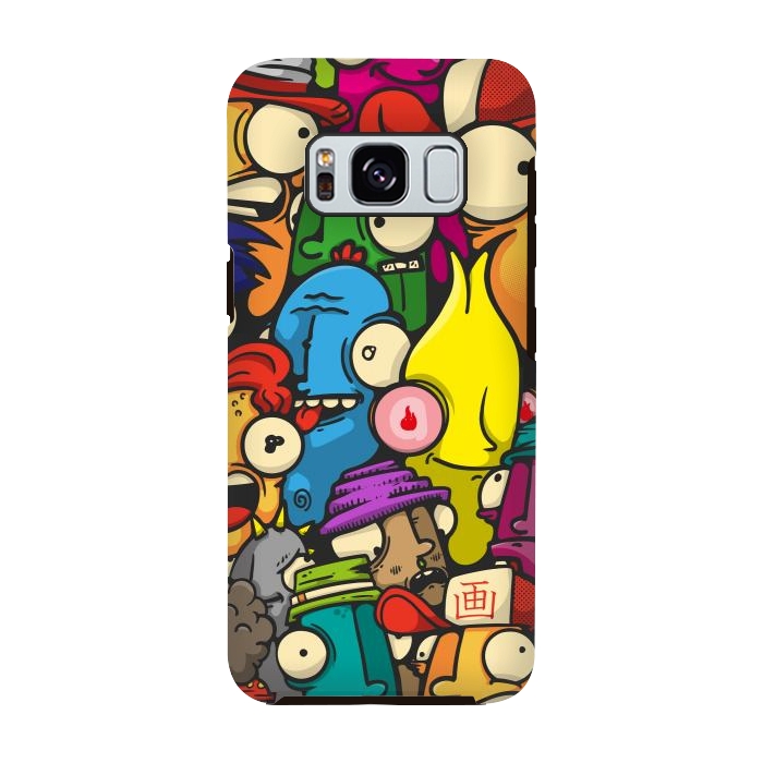 Galaxy S8 StrongFit color cartoon characters by Manuvila