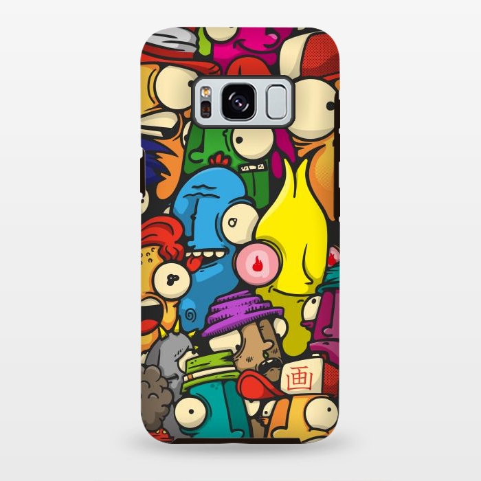 Galaxy S8 plus StrongFit color cartoon characters by Manuvila