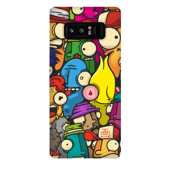 Galaxy Note 8 StrongFit color cartoon characters by Manuvila