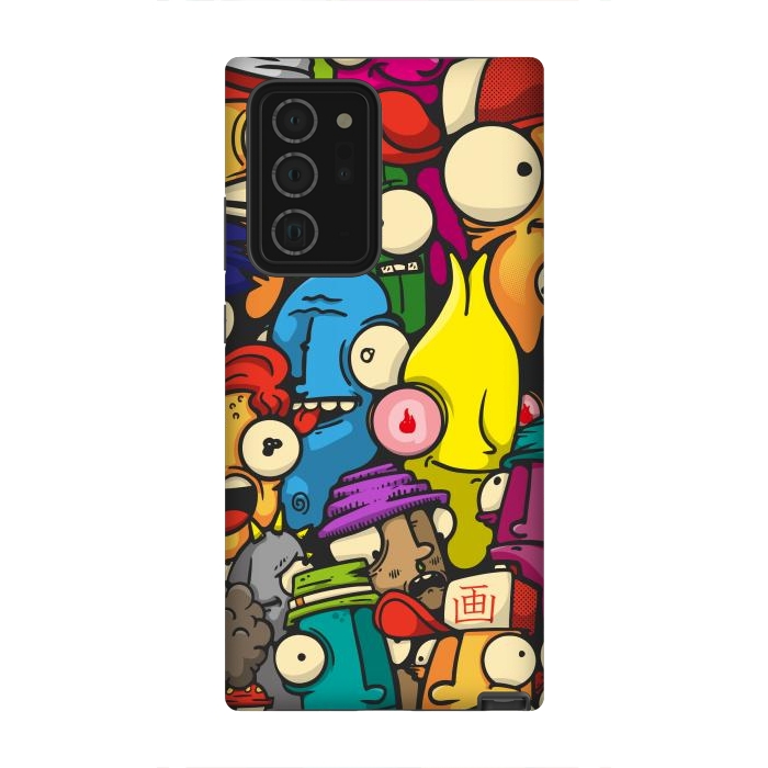 Galaxy Note 20 Ultra StrongFit color cartoon characters by Manuvila