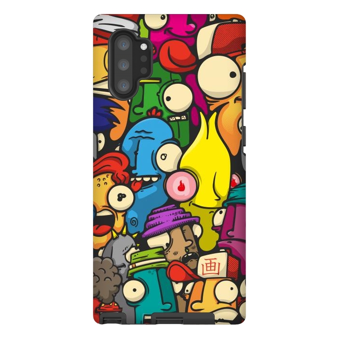 Galaxy Note 10 plus StrongFit color cartoon characters by Manuvila