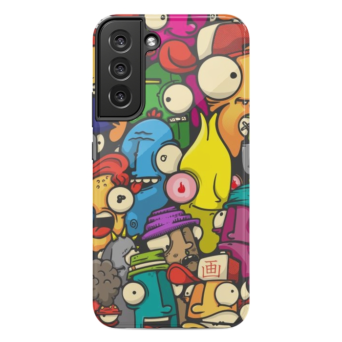 Galaxy S22 plus StrongFit color cartoon characters by Manuvila