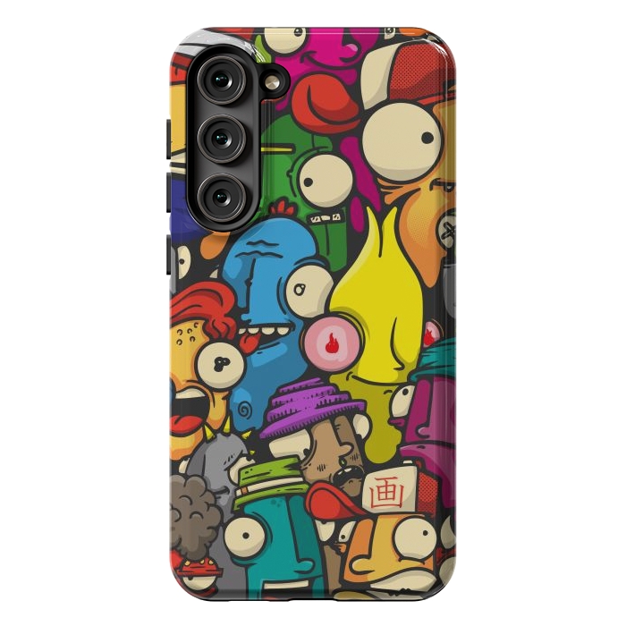 Galaxy S23 Plus StrongFit color cartoon characters by Manuvila