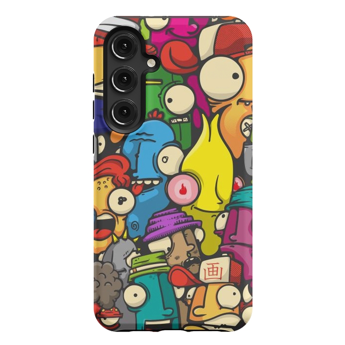 Galaxy S24 Plus StrongFit color cartoon characters by Manuvila