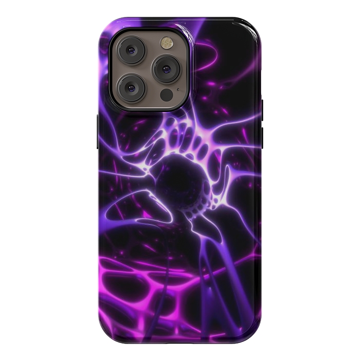 iPhone 14 Pro max StrongFit Purple web by JohnnyVillas