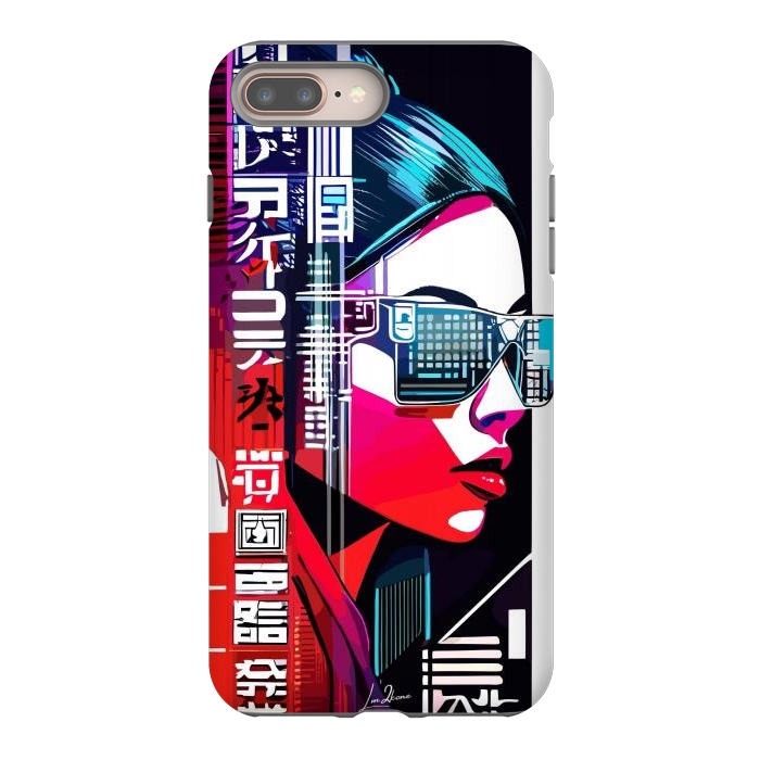 iPhone 8 plus StrongFit Modern Japan Woman by LM2Kone