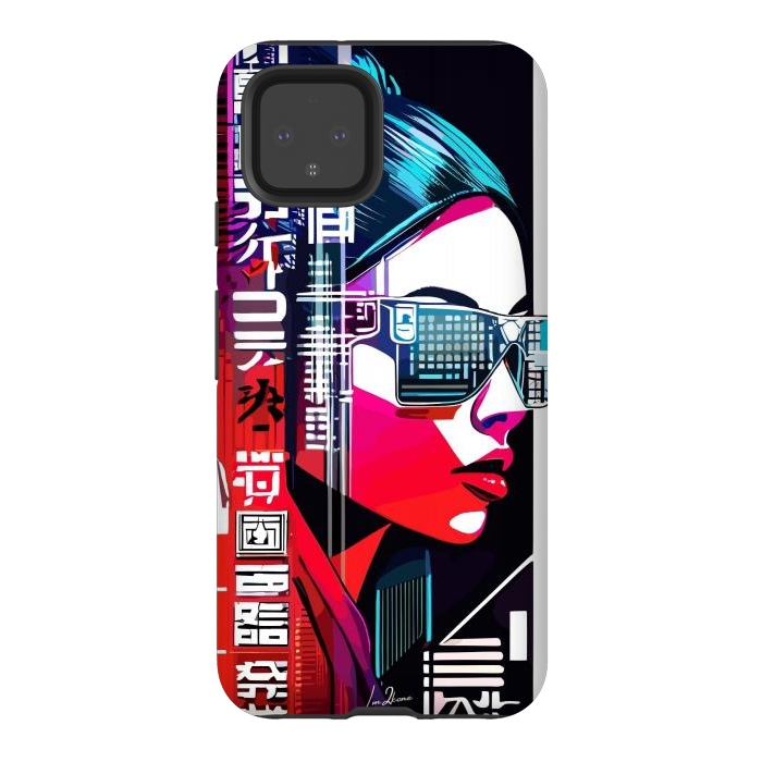 Pixel 4 StrongFit Modern Japan Woman by LM2Kone