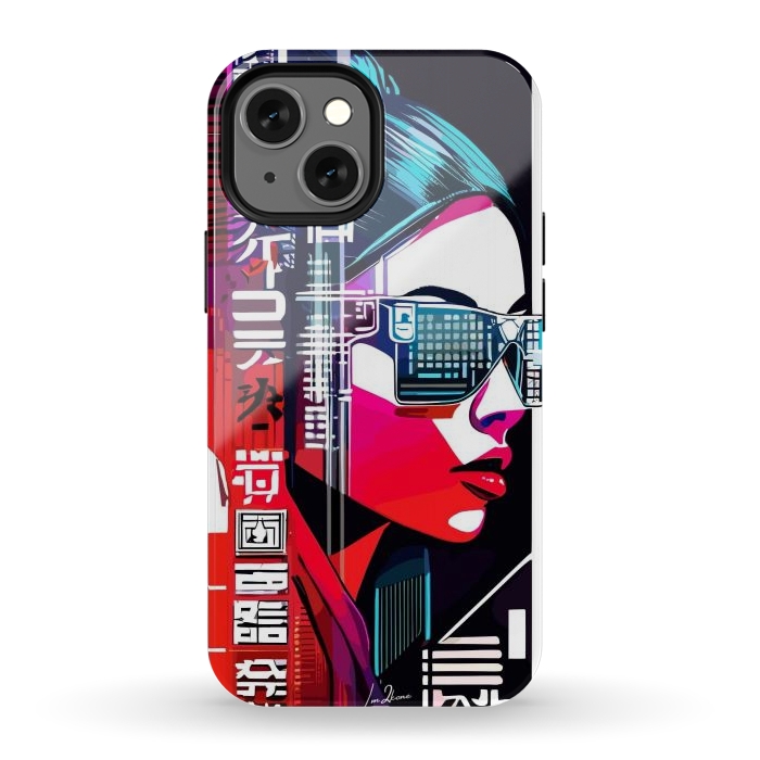 iPhone 13 mini StrongFit Modern Japan Woman by LM2Kone