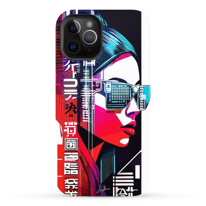 iPhone 12 Pro Max StrongFit Modern Japan Woman by LM2Kone