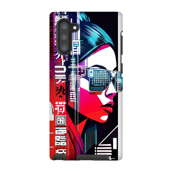 Galaxy Note 10 StrongFit Modern Japan Woman by LM2Kone