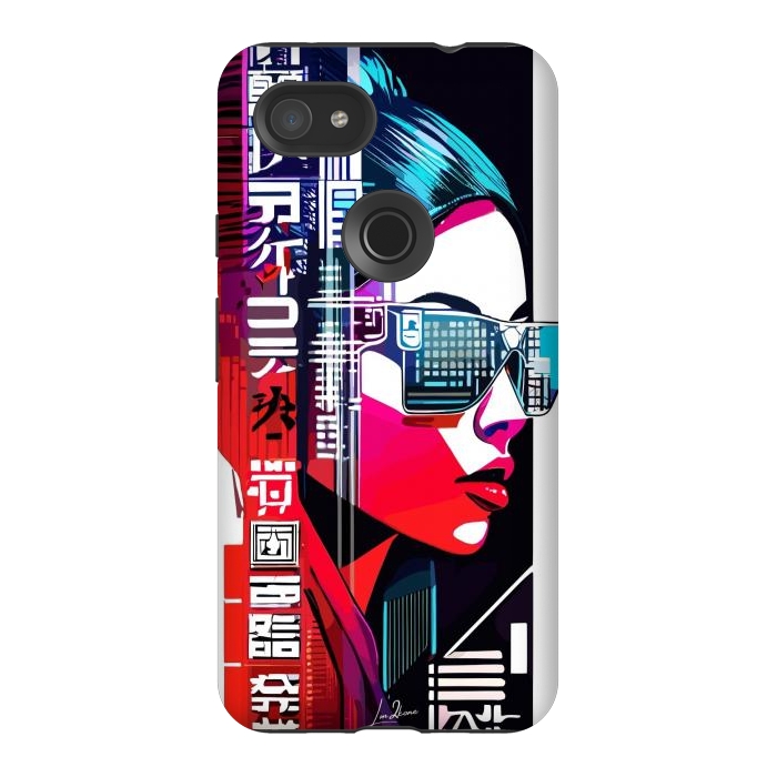 Pixel 3AXL StrongFit Modern Japan Woman by LM2Kone