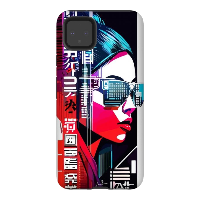 Pixel 4XL StrongFit Modern Japan Woman by LM2Kone