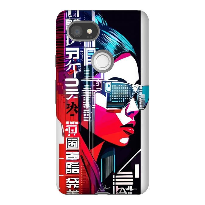 Pixel 2XL StrongFit Modern Japan Woman by LM2Kone